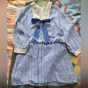 Vintage Bow Print Dress